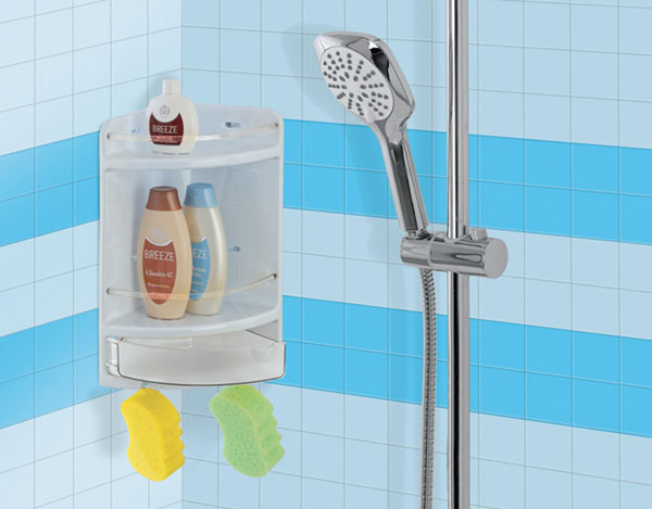 Angoliera bagno bianca 20x20x41h