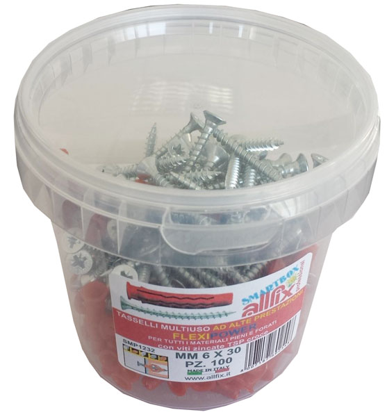 Tassello flexipower con vite mm6 pz 100 (box)