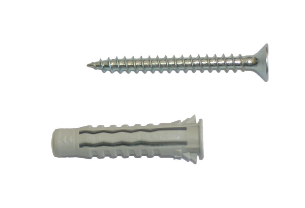 Tasselli nylon f4 mm10+vit+barattolo promo 50pz