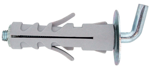 Tasselli nylon angc12 con gancio corto pz.40