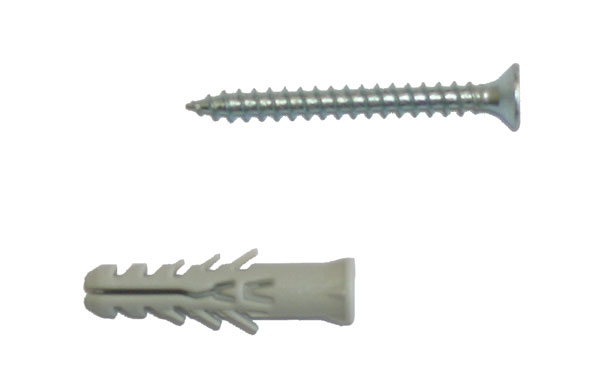 Tasselli nylon completi di viti tsp mm.8 barattolo 50pz