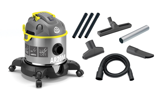 Bidone aspiratore/soffiatore solidi-liquidi-ceneri fredde lt.20  1200W