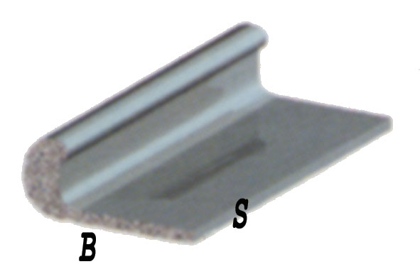 Profilo alluminio cromato h.2 unghietta 18x1 argento brillante