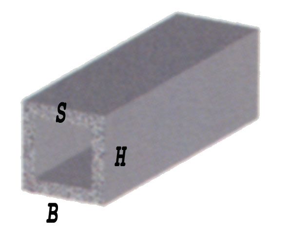 Profilo alluminio h.2 quadro vuoto mis.10x10x1 argento