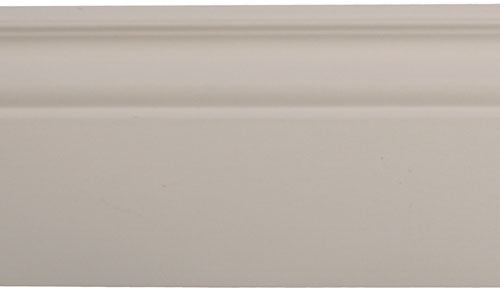 Battiscopa mdf 140x16 con passacavo colore: bianco