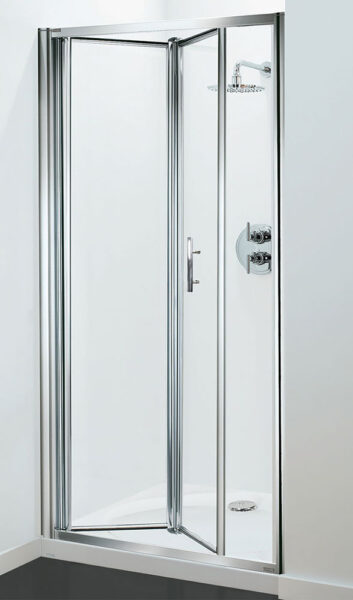 Box doccia in vetro a portafoglio trasparente-clear cm 78