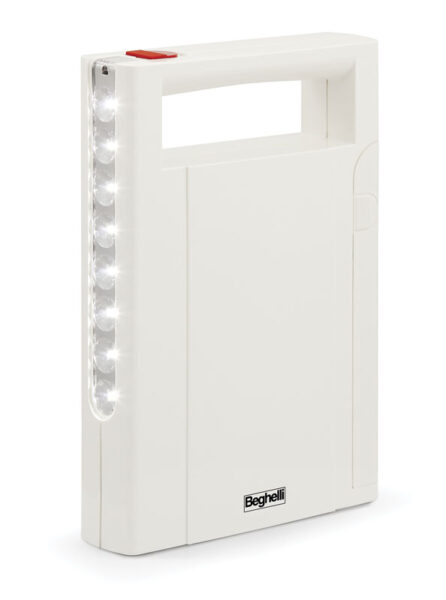 Lampada emergenza portatile 8 led da 7lm -  mm.125 x 193 x 36