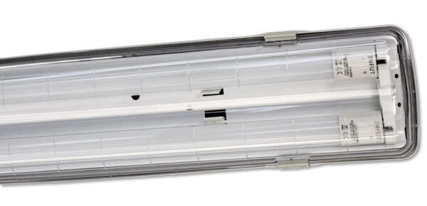 Plafoniera stagna IP65 per tubi classici o led
