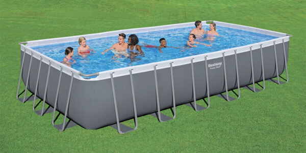 Piscina rettangolare steel frame cm.732x366x132 capacit&agrave;: 30.045 lt.