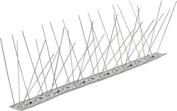 Dissuasore per piccioni multispillo inox,barre 1 mt n. 80 spilli h 10