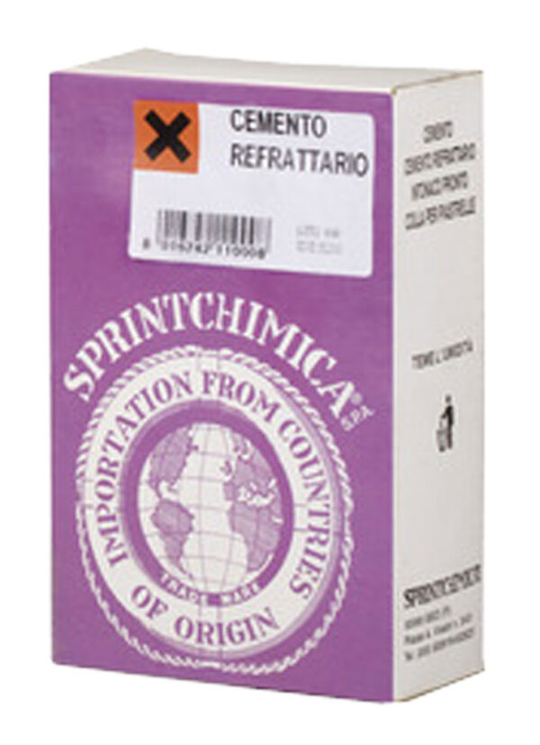 Cemento refrattario in scatola kg.1