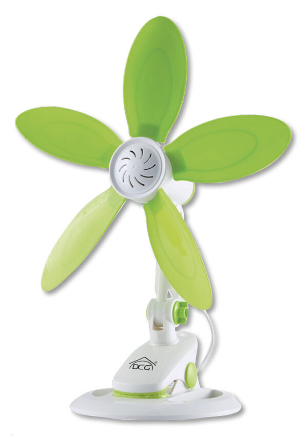 Ventilatore da scrivania 33cm 7W con 5 pale in plastica