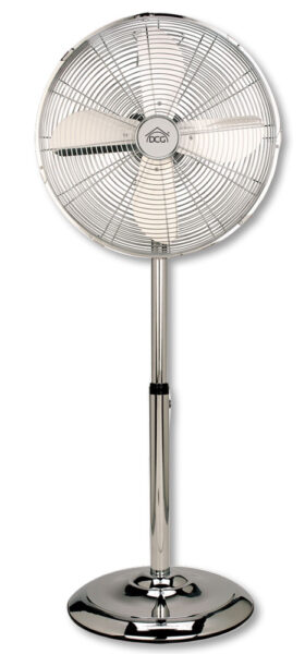 Ventilatore colonna 50cm,3 velocit&agrave;,potnza 50W, finitura cromata.