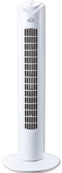 Ventilatore tower h74cm, 3 velocit&agrave;, con timer 45W