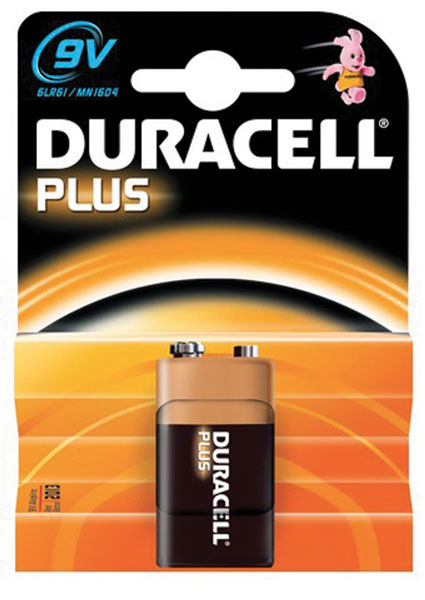 Duracell plus power trans.9v bl.1pz