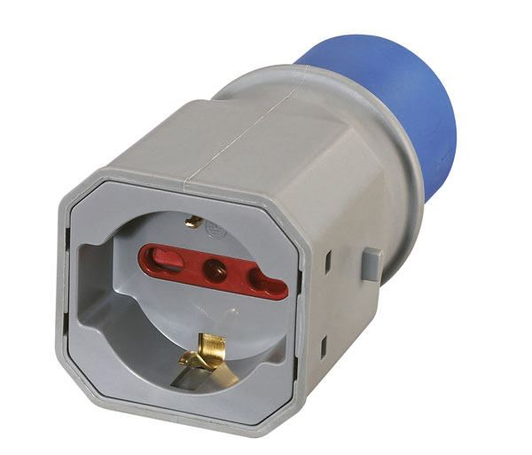Adattatore Industriale CEE A Schuko - Spina CEE 16A A Presa Civile, Per Utensili Professionali - Foto 2
