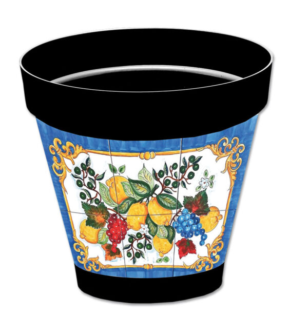 Vaso Sicilia Limoni antracite