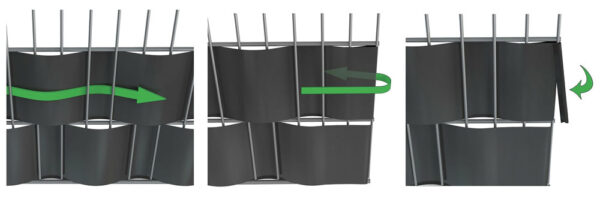 Fascia frangivista in PVC cm.19x35mt. - immagine 2