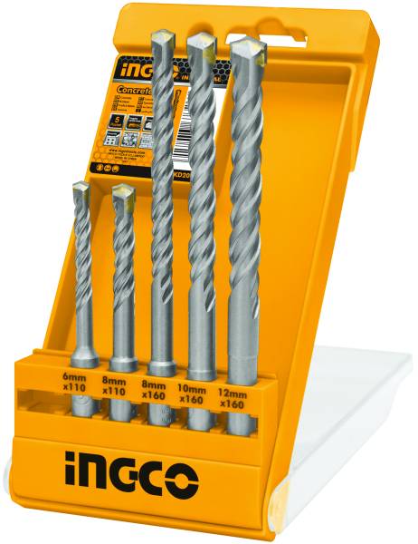 Set 5 Punte Muro SDS Plus per Trapano