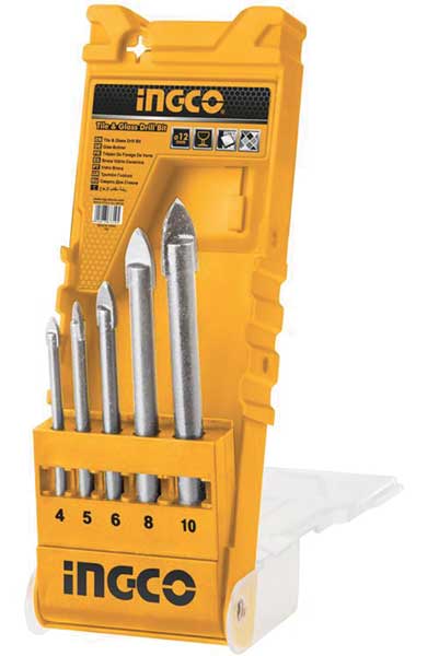 Set 5 Punte per Vetro ingco