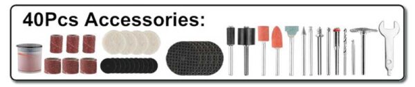 Smerigliatrice a stelo p20s c/1 batteria + caricabatterie e accessori - immagine 2