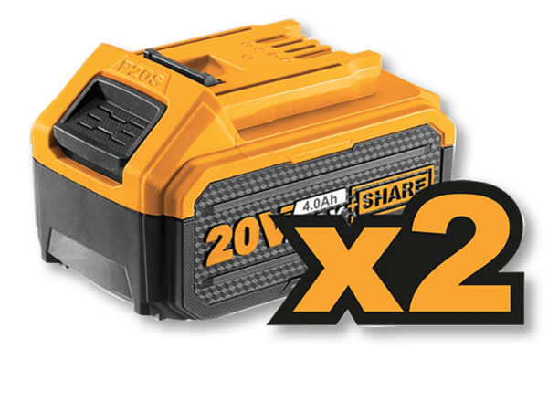 Tassellatore/demolitore a batteria 20V c/2 bat.4ah+caricab+valigetta - immagine 5