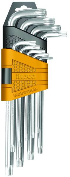 Set 9 chiavi torx c/foro lunghe