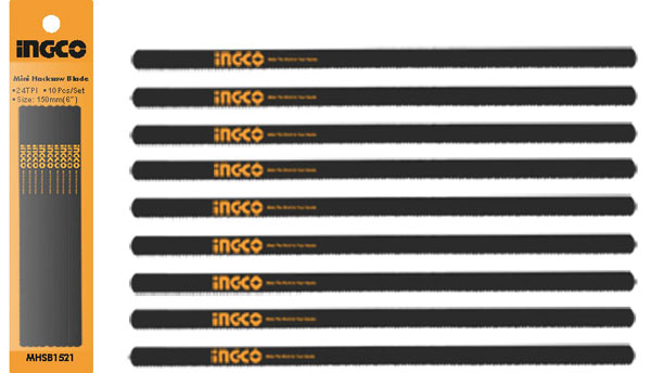 Set 10 Lame Mini 150MM per Seghetto ad Arco