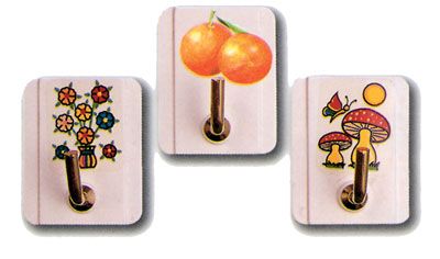 Gancio rettangol.decoro (bl.4pz)