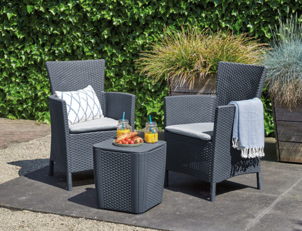 Salotto Iowa Balcony Set in propilene con cuscini