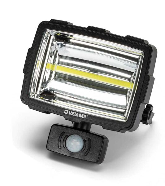 Proiettore led ricarica solare 1600 lm rilevatore movimento mod.Inca