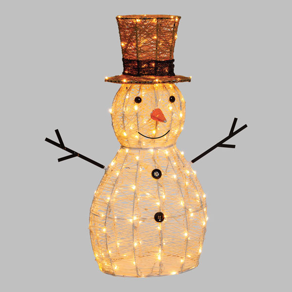 Pupazzo di neve 3d.h.70 160 led tr.