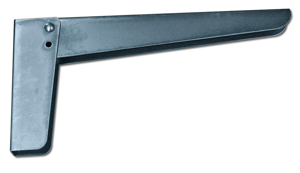 Mensola ribaltabile inclinabile in acciaio zincato bianco