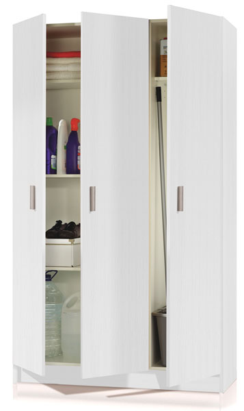 Mobile multiuso 3ante 109x37x180h portascope 1ripiano