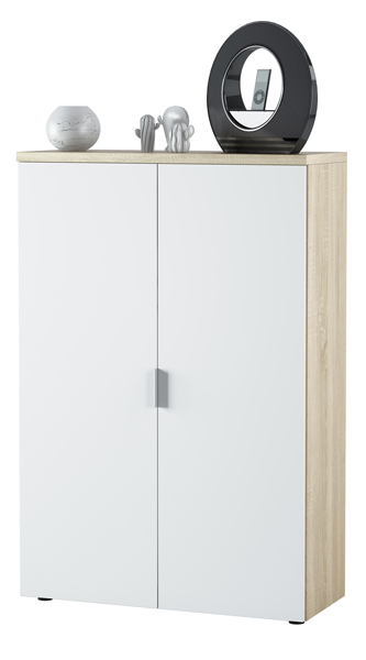 Mobile 2 ante bianco rovere canadian cm.80x33x119h