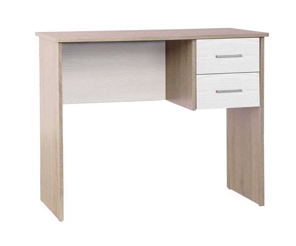 Scrivania 2 cassetti canadian/white cm.90x45x73h