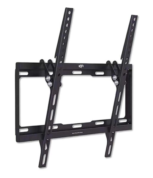 Supporto tv inclinabile max 65p.inclinazione max: -8° in acciaio nero