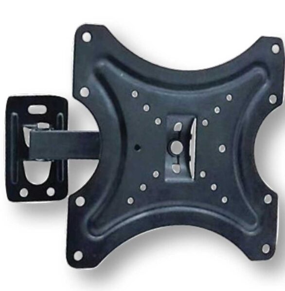 Supporto tv orientababile inclinabile 1 braccio max 47. acciaio nero