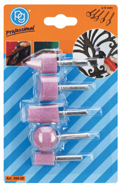 Set 5 mole con gambo 6mm
