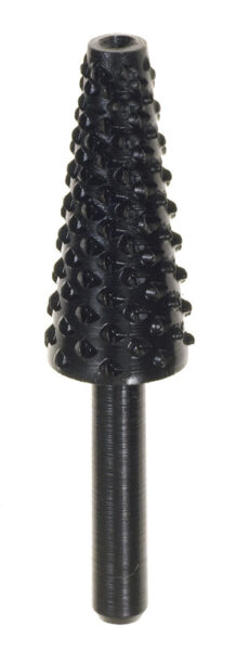 Raspa rotativa conica