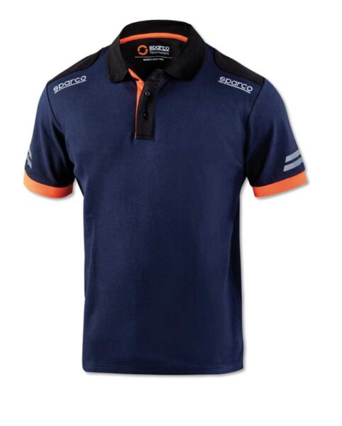 Polo m.corta sparco blu/ar