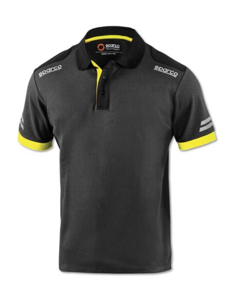 Polo m.corta sparco ner/gia