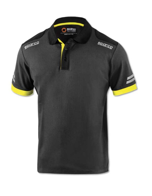 Polo m.corta sparco ner/gia