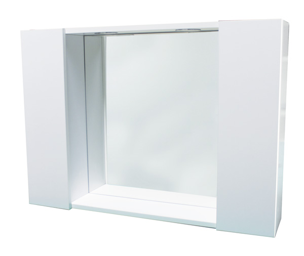 Specchiera 2a 80 CM bianco c/f.led