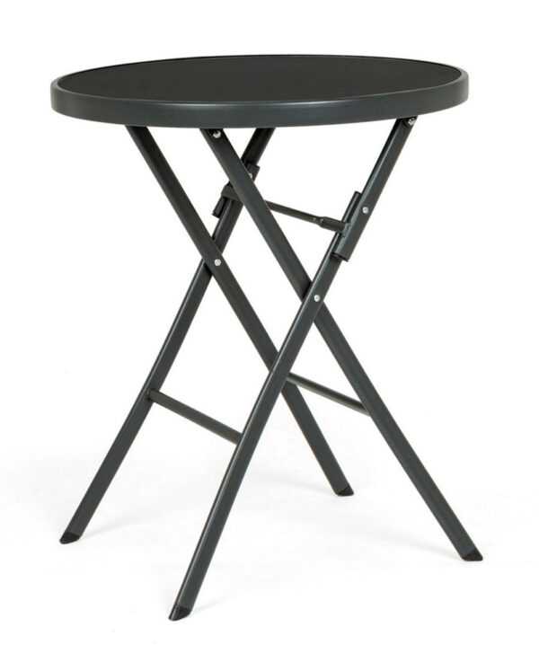 Tavolo pieghevole tondo martinez diametro 60 x 70h cm.colore antracite