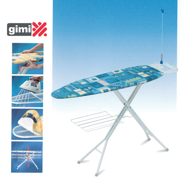 Tavolo stiro prestige 122x38x90 profilo tondo