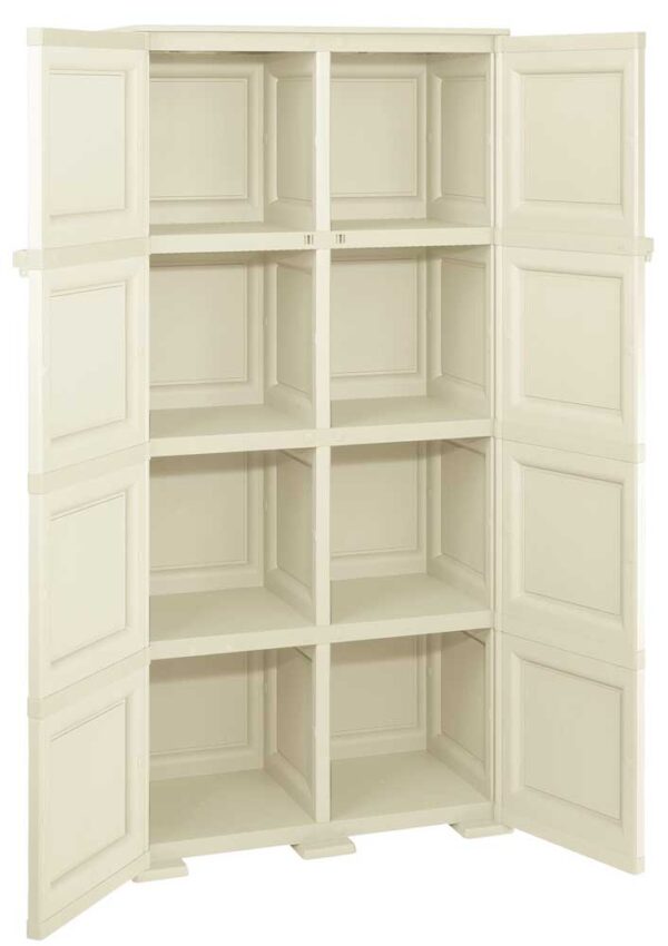 Armadio 4 moduli 2 ante angora Tontarelli cm 79x43x164h - immagine 2