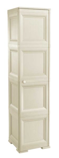 Armadio 4 moduli 1 anta angora Tontarelli cm 40x43x164h
