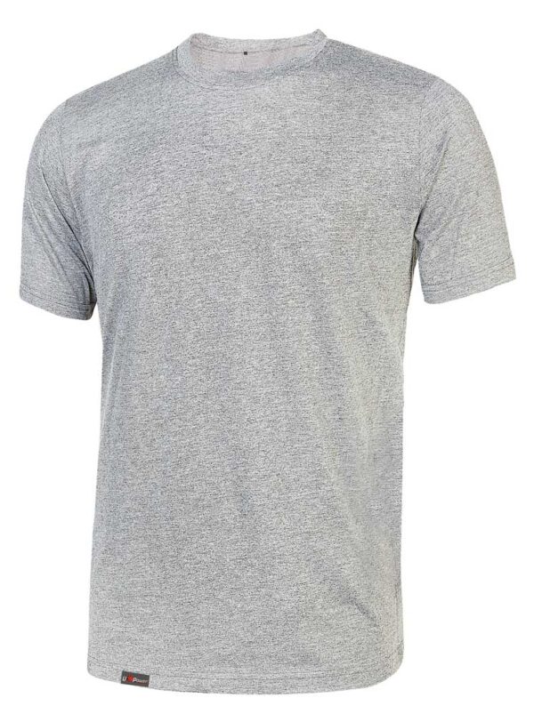 T-shirt linear grey silver