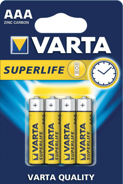 Varta Batteria Zinc-Carbon Superlife Ministilo AAA